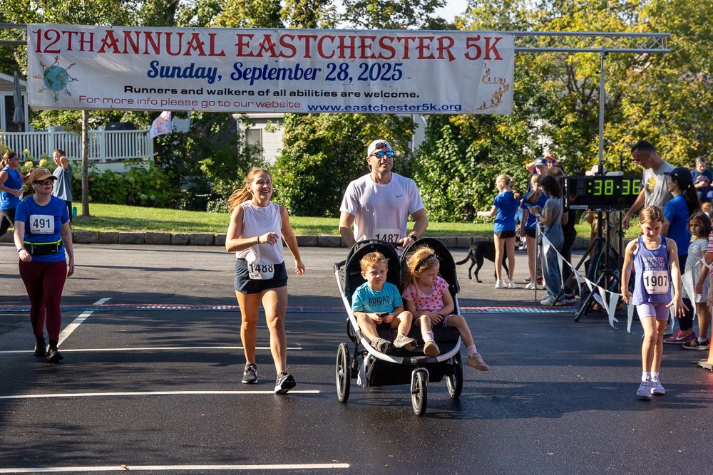 Runners at the finish line