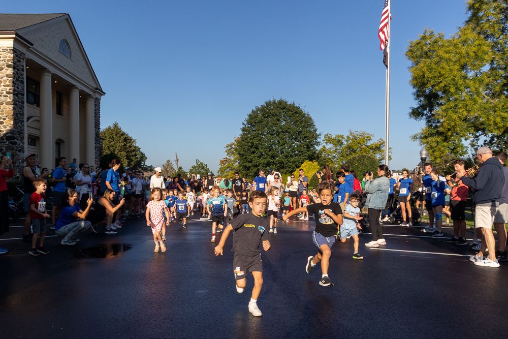 Young runner sprinting